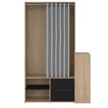 Mobiilne riidekapp Kit hickory
