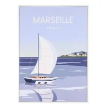Seinapilt Marseille 50x70 sinine
