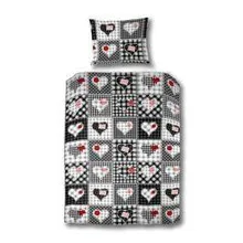 Voodipesukomplekt Hearts