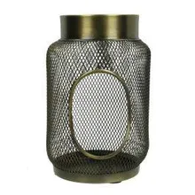 Latern Iron Gold H18 cm