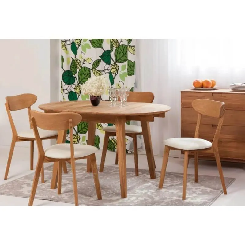 Pikendatav söögilaud Basel 90x90/130 õlitatud tamm