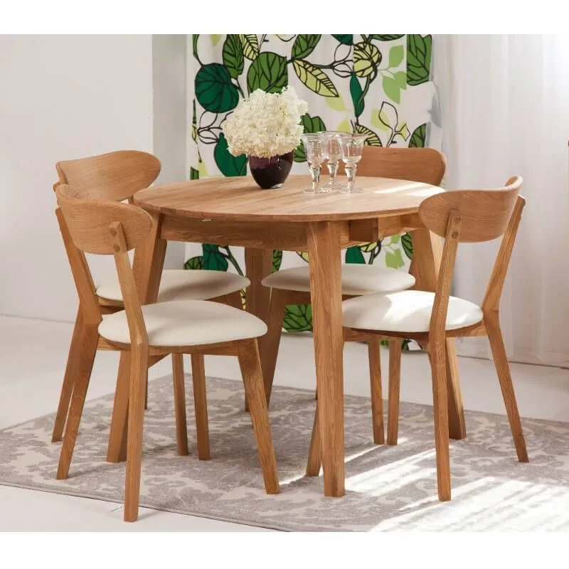 Pikendatav söögilaud Basel 110x110/160 õlitatud tamm