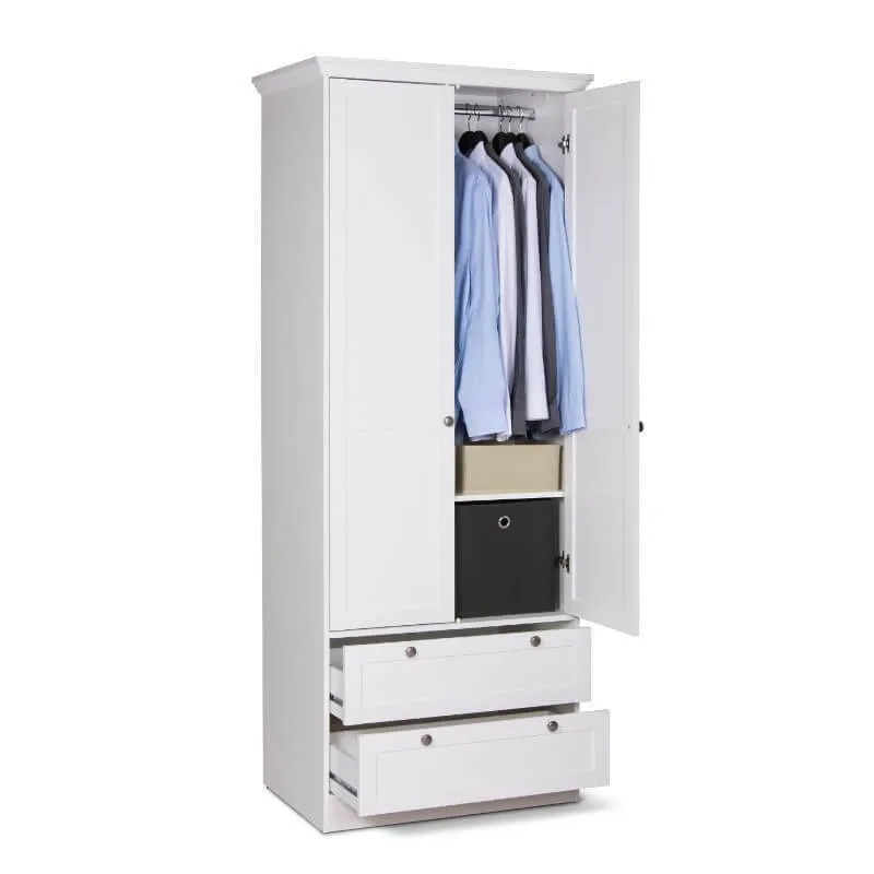 Riidekapp Landwood 2u2s valge
