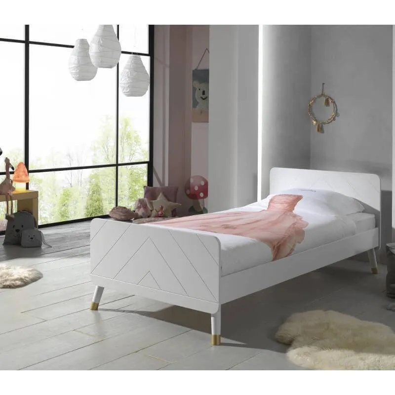 Voodi Billy 90x200 cm valge