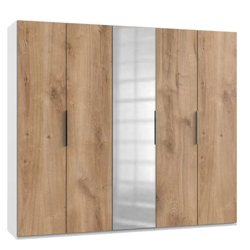Riidekapp Level 36A tammeplank/valge