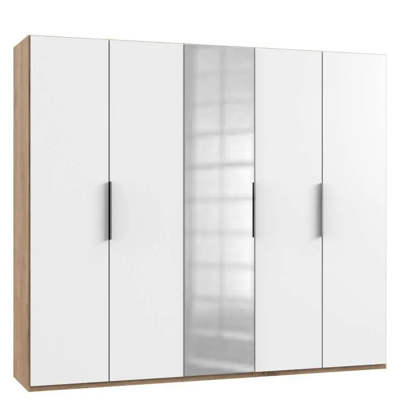 Riidekapp Level 36A valge/tammeplank