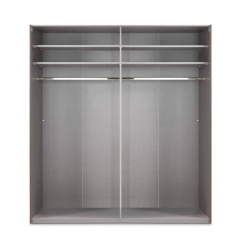 Riidekapp Altona2 helehall/tumehall 225 cm