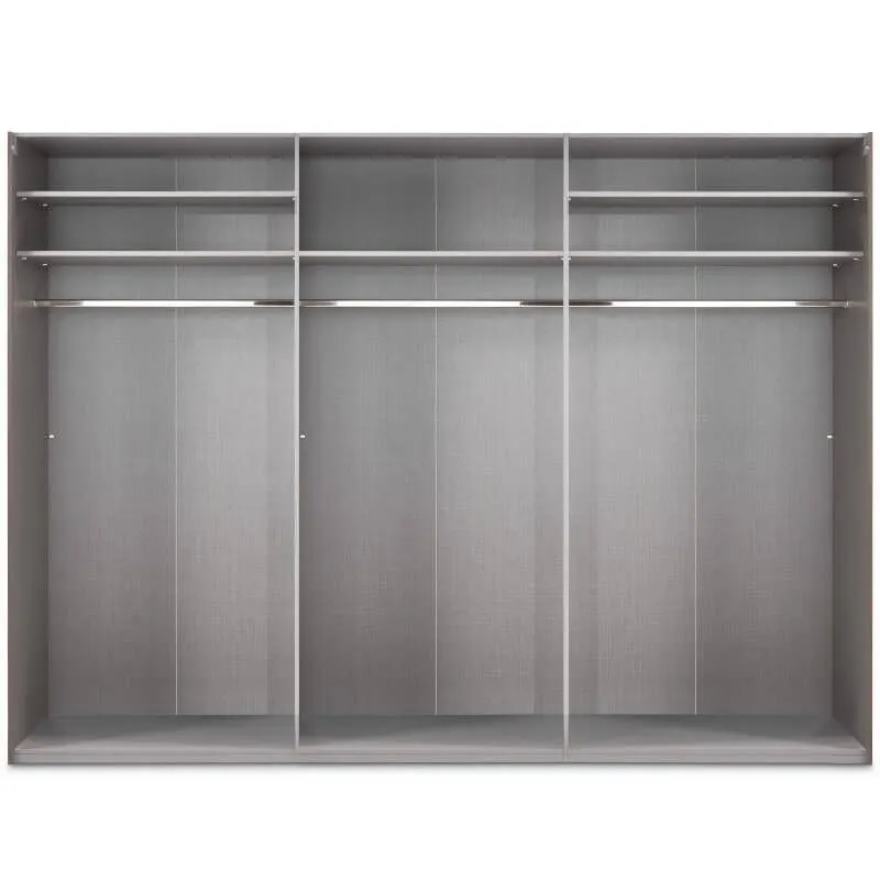 Riidekapp Altona2 helehall/tumehall 270 cm