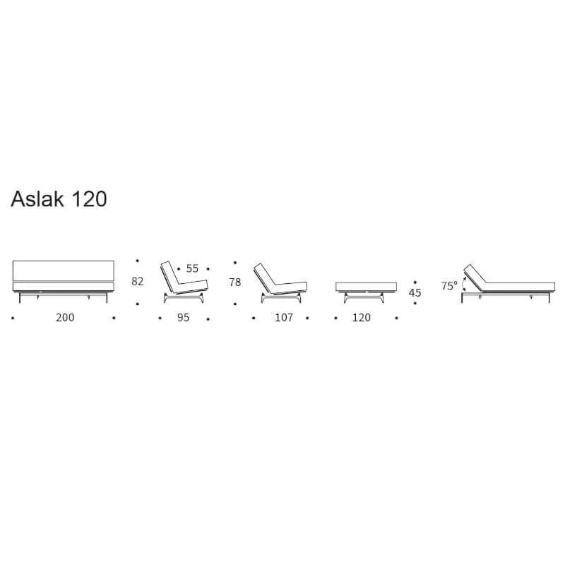 Innovation diivanvoodi Aslak 120 hall