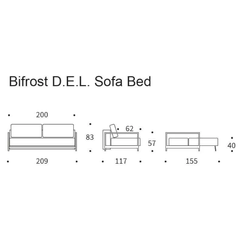 Innovation diivanvoodi D.E.L Bifrost hallikasbeež