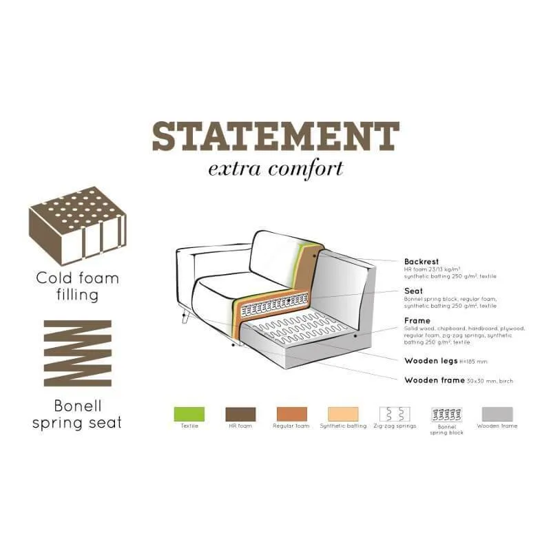 WOOOD Diivan Statement samet taupe