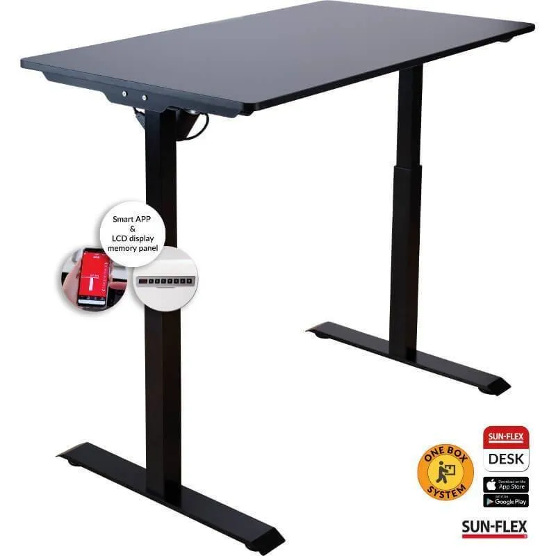 Reguleeritav arvutilaud Sun-Flex Elite 120x60 must