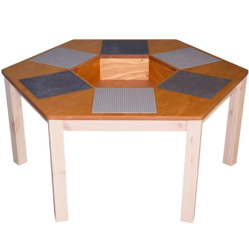 Kuusnurkne legolaud H64 cm
