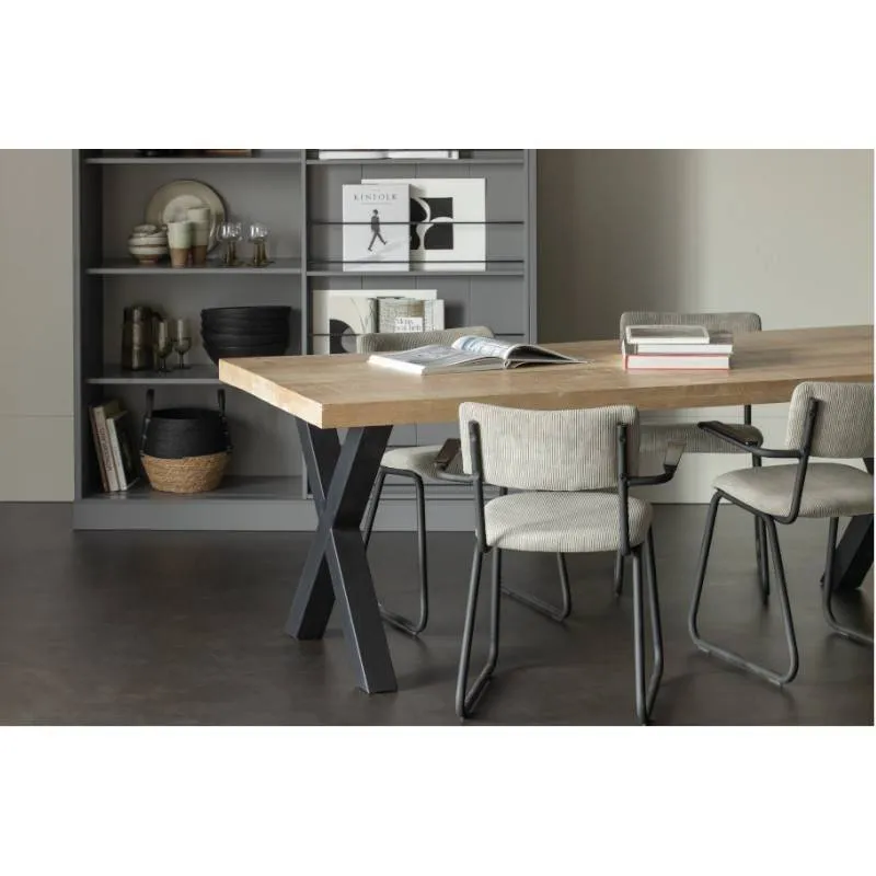 Söögilaud Tablo 90x180 mango/must