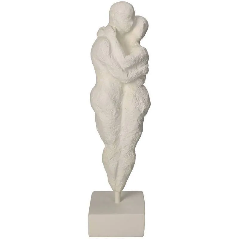 Dekoratiivne kuju Hugging People H32.3 valge