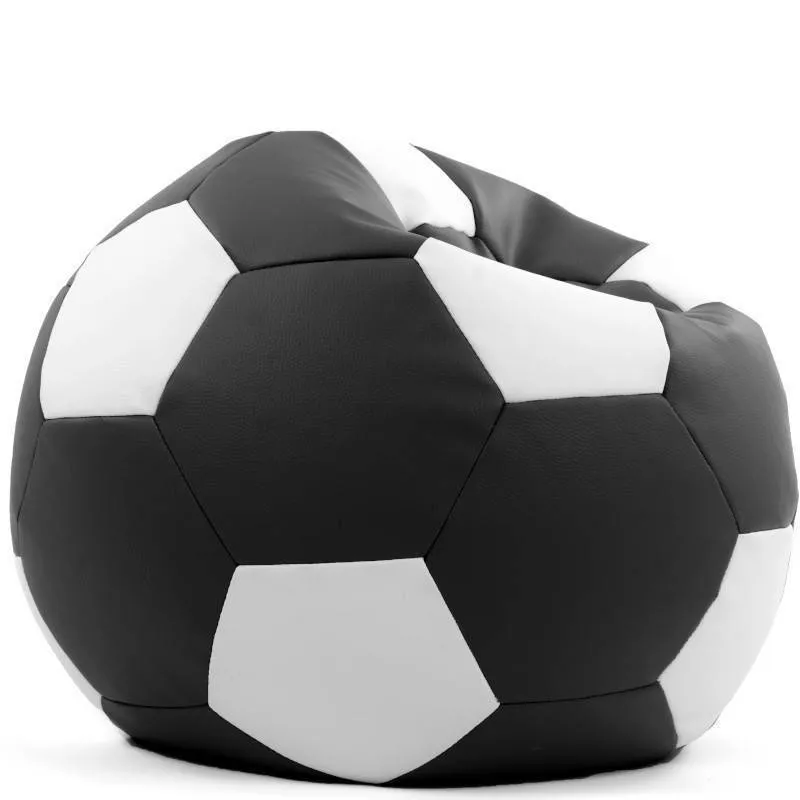 Kott-tool Jalgpall must/valge 110L