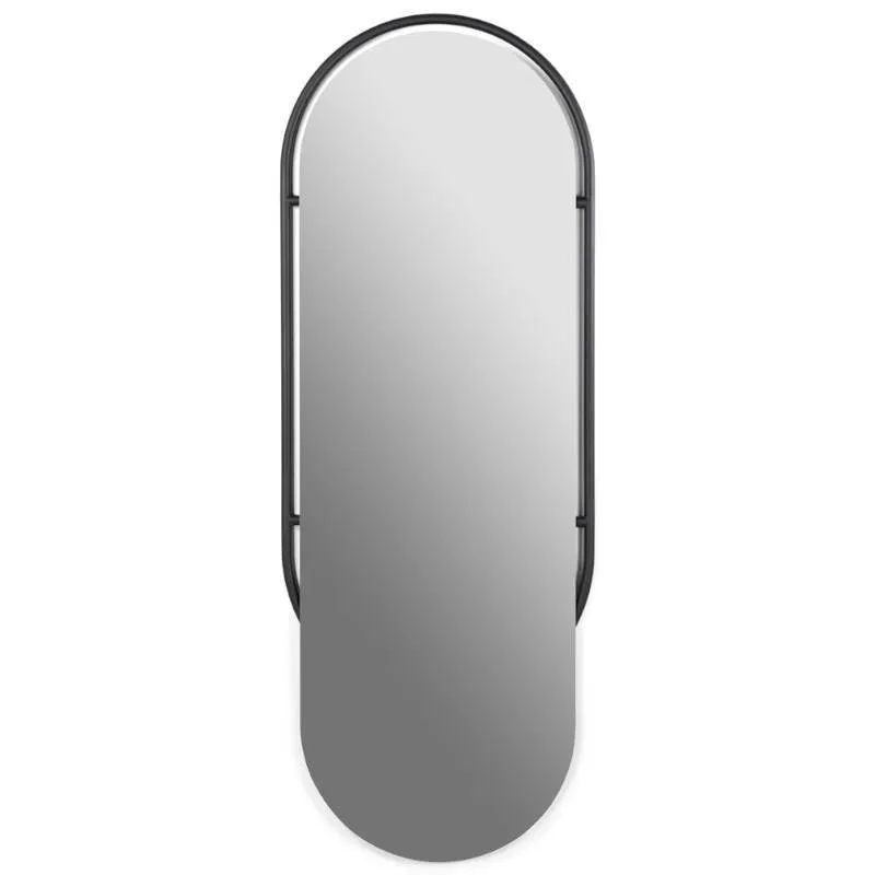 Spinder Design seinapeegel Orbis ovaalne must