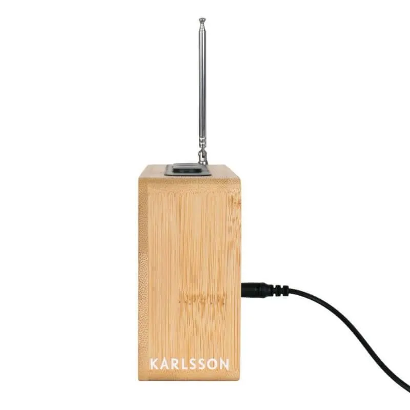 Raadio äratuskell Retro bambus