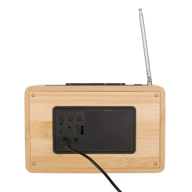 Raadio äratuskell Retro bambus