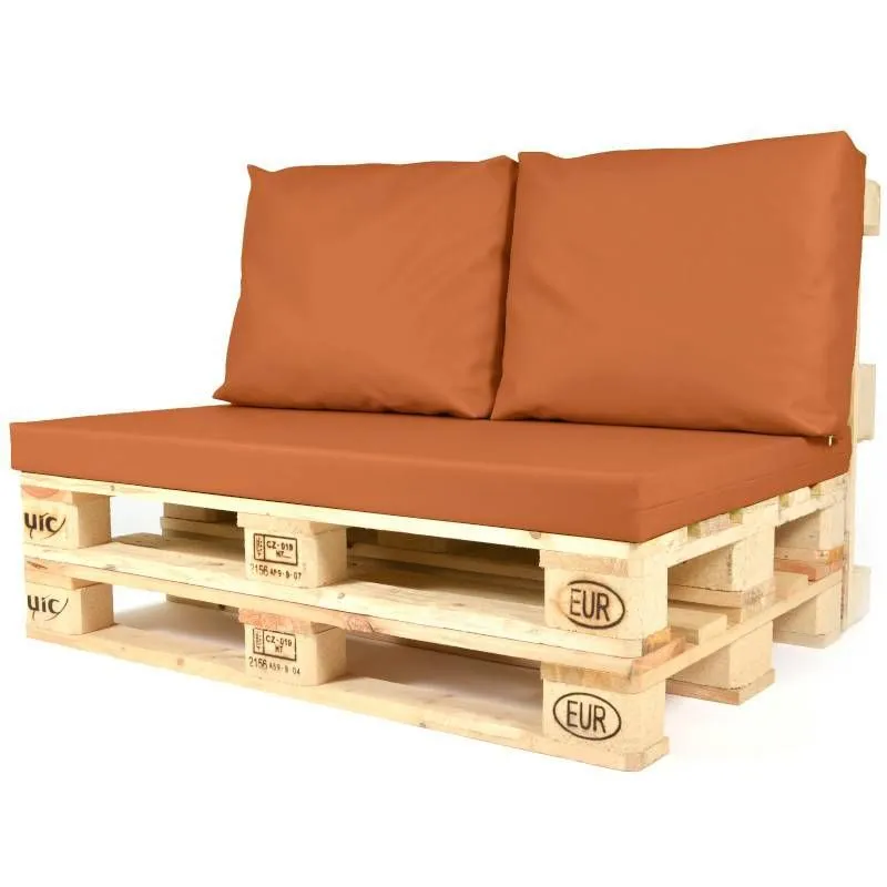 Euroaluse seljatoepadjad Original 50x60 roostepruun 2tk