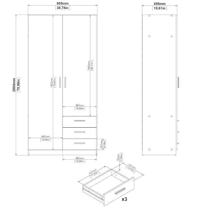 Riidekapp Sprint hickory