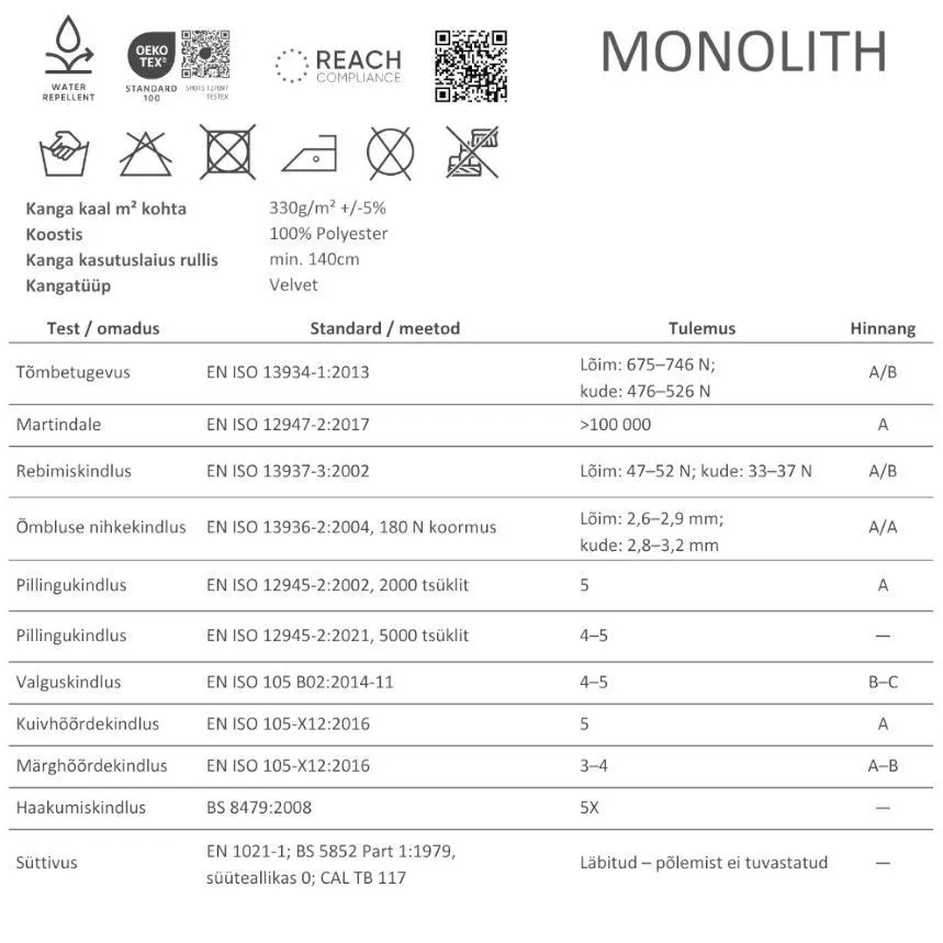 Pesukastiga voodi Babine 120x200 Monolith 37