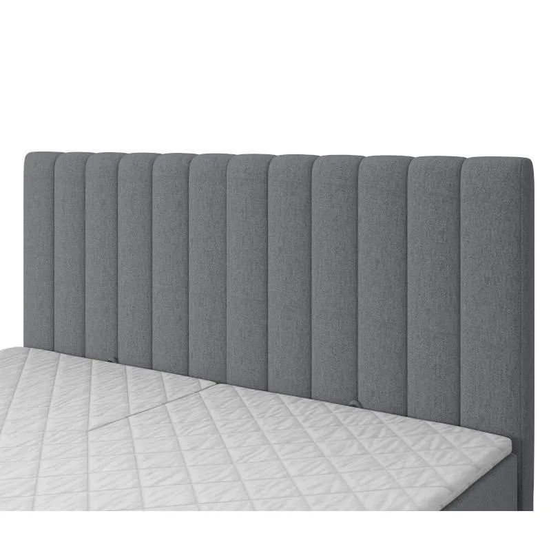 Pesukastiga voodi Lilia 180x200 tumehall