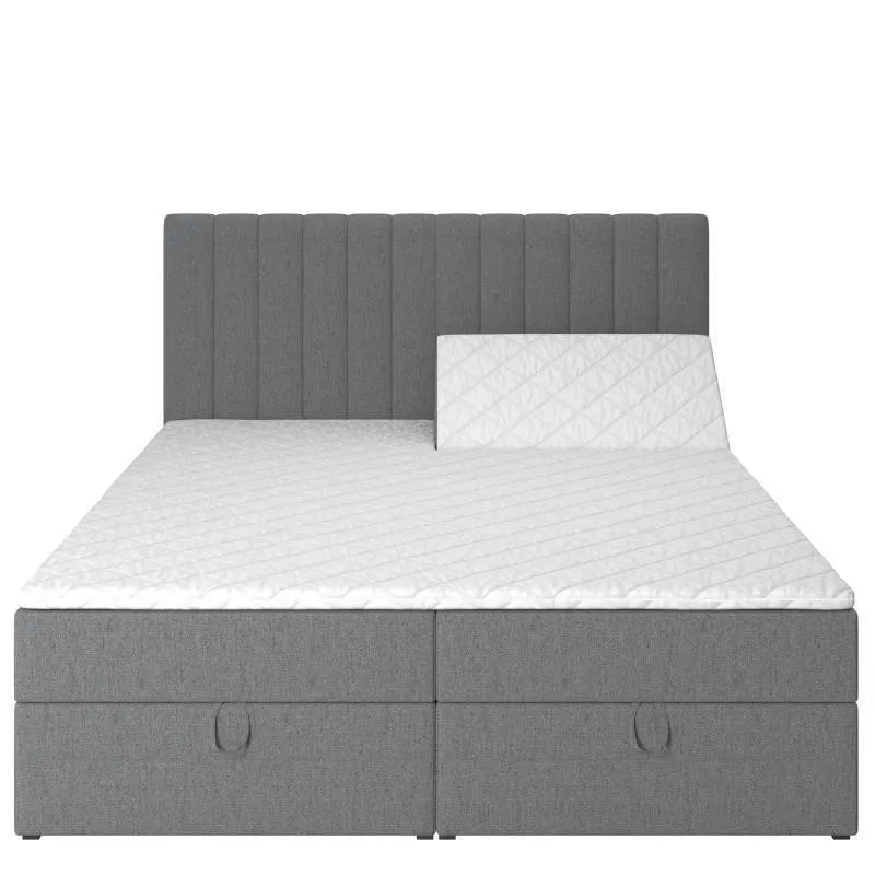 Pesukastiga voodi Lilia 180x200 tumehall