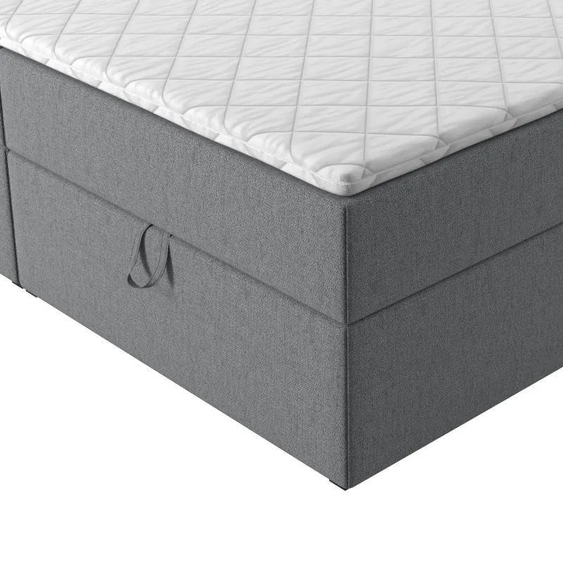 Pesukastiga voodi Lilia 180x200 tumehall