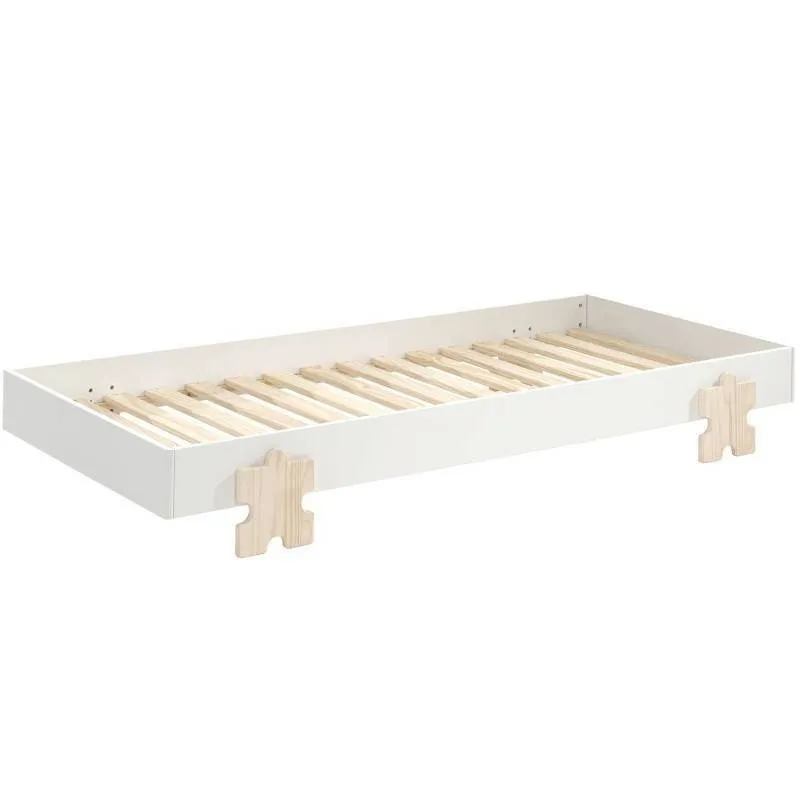 Vipack Moodulvoodi Modulo 90x200 valge puzzle