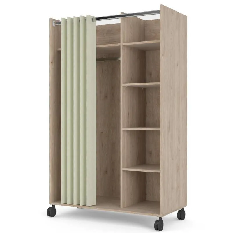 Mobiilne riidekapp Kit hickory
