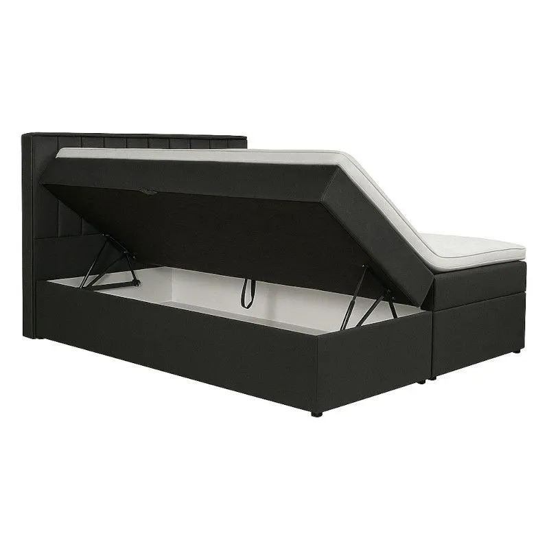 Pesukastiga kontinentaalvoodi Ritz 140x200 antratsiit