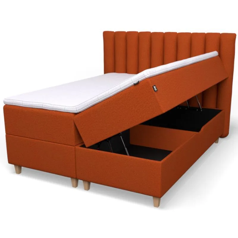 Slept panipaigaga voodi Focus 160x200 oranž jäik