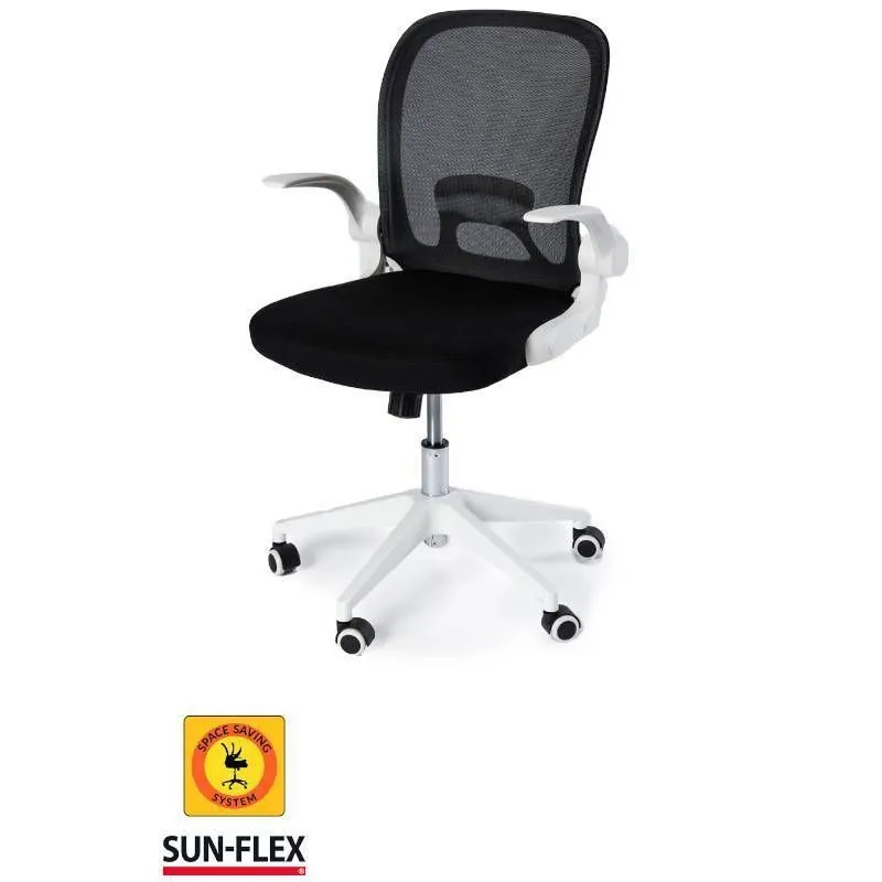 Sun-Flex kontoritool Hideaway must/valge