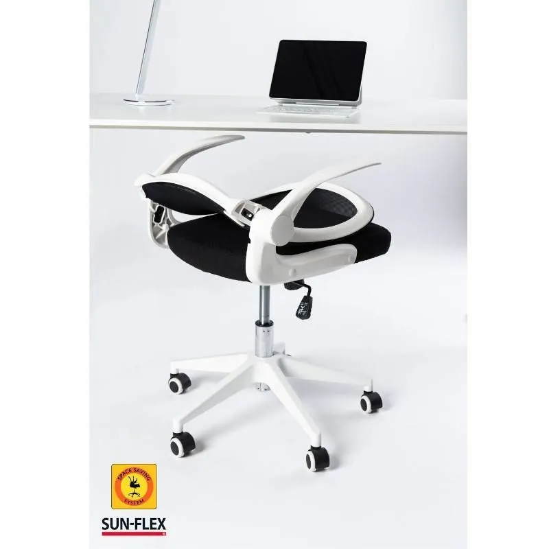 Sun-Flex kontoritool Hideaway must/valge