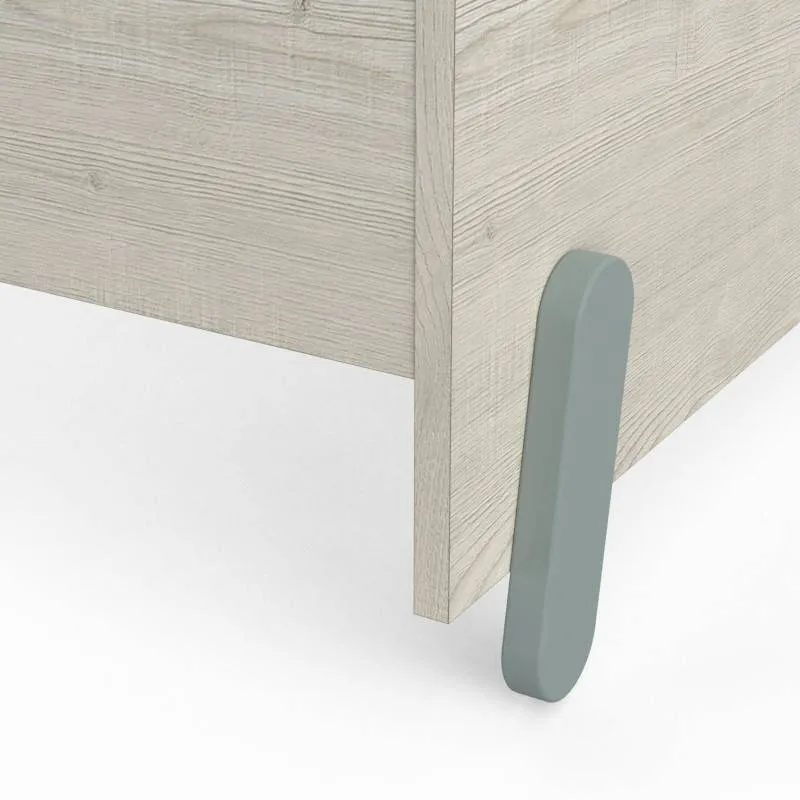 Voodi Ilian 90x190/200 topanga/roheline