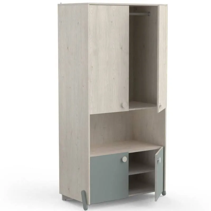 Riidekapp Ilian topanga/roheline