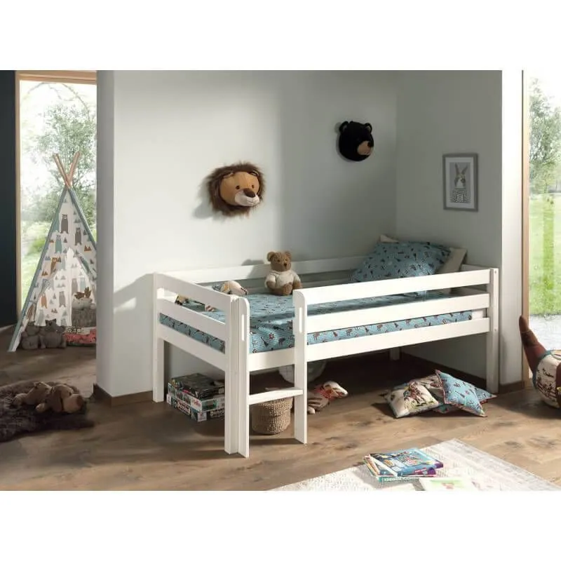 Voodi redeliga Pino 90x200 valge