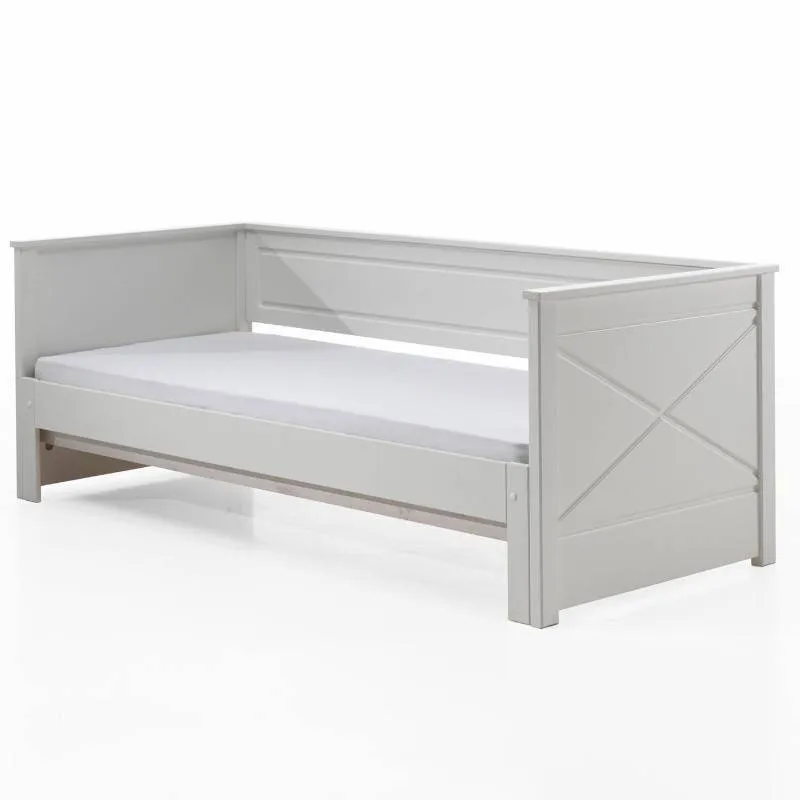 Laiendatav voodi Pino 90-180x200 valge