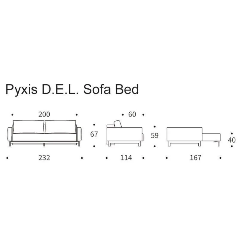 Innovation diivanvoodi Pyxis Deluxe E.L tumesinine