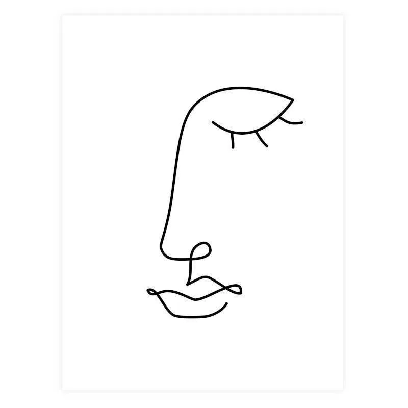 Poster Face 30x40 valge