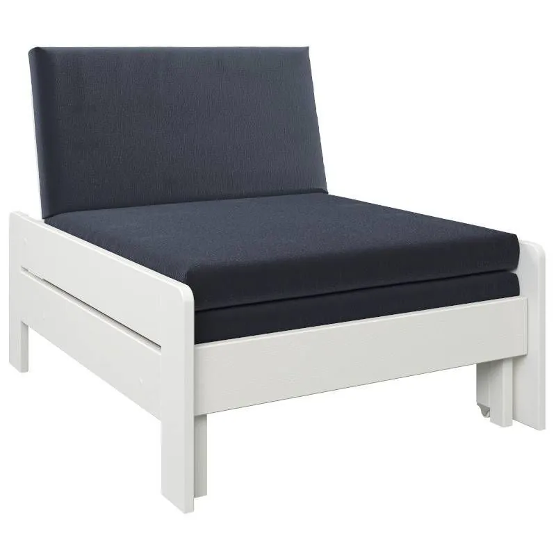 Kõrge voodi Robin+laud+sofa 90x200 valge