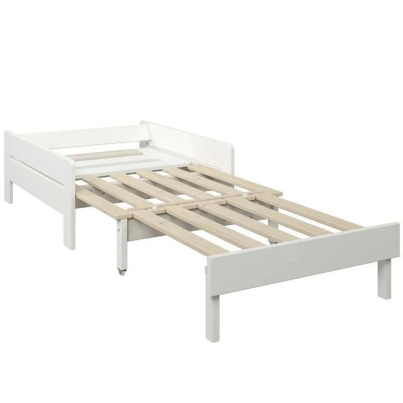 Kõrge voodi Robin+laud+sofa 90x200 valge