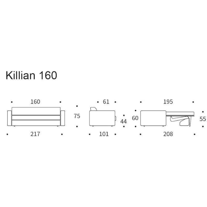 Innovation diivanvoodi Killian 160x195 hall