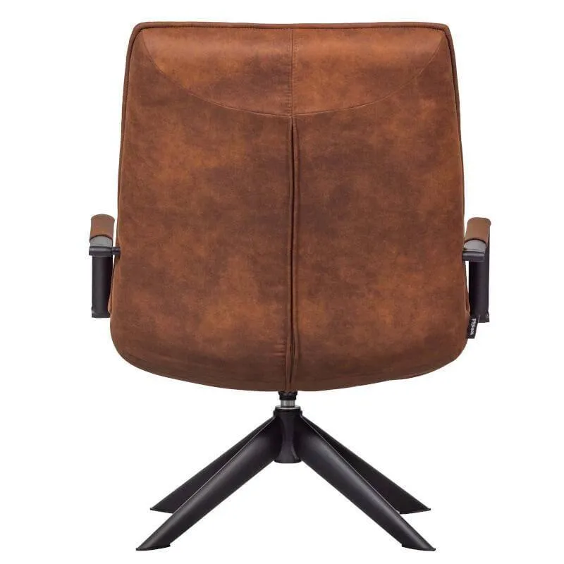 WOOOD pöördtool Jouke käetugedega konjak