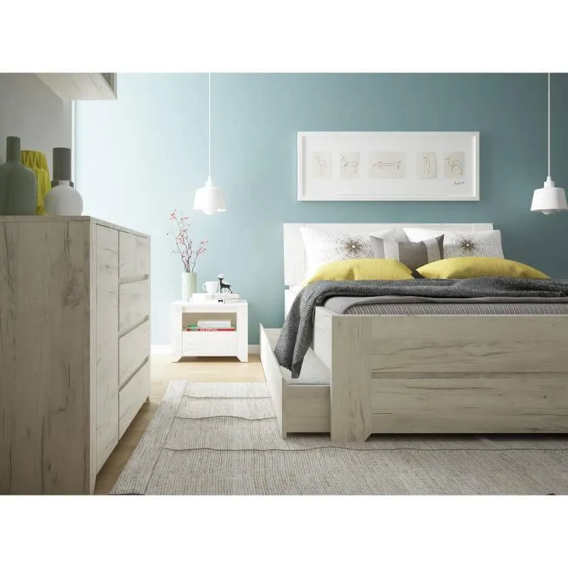 Voodi Angel 140x200 valge