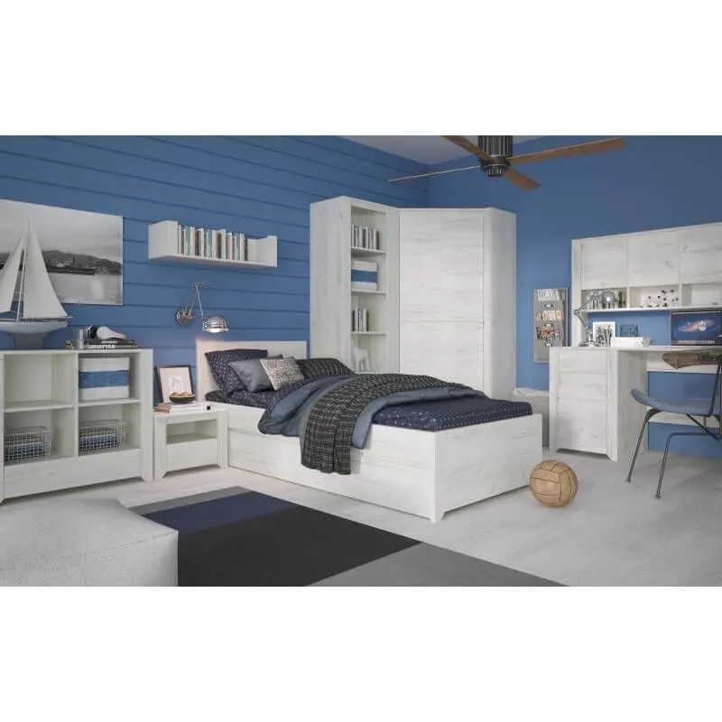 Voodi Angel 140x200 valge