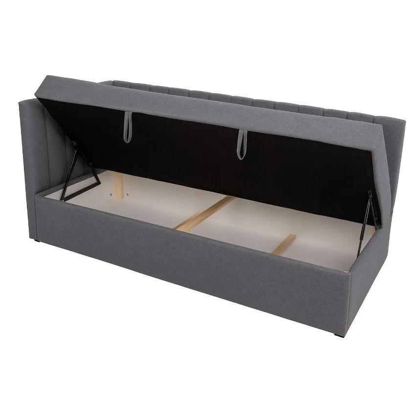 Pesukastiga voodi Klaus vasak 90x200 pruun