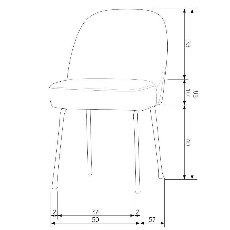 WOOOD Söögitoa tool Vogue beež