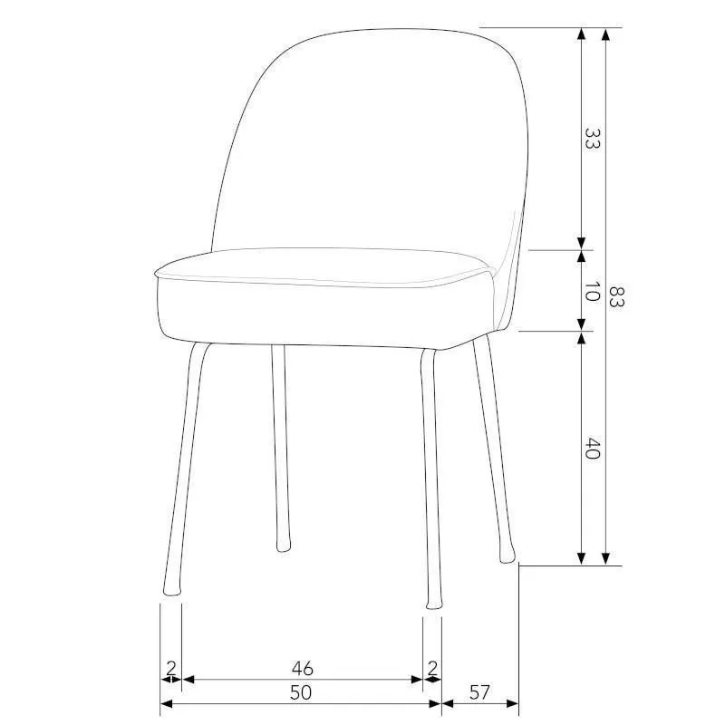 WOOOD Söögitoa tool Vogue tumeroheline